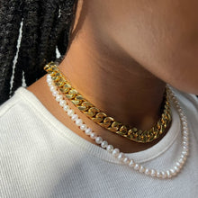 Load image into Gallery viewer, Cuban chain gold necklace
