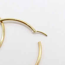 Load image into Gallery viewer, Classic gold hoops (2 sizes)
