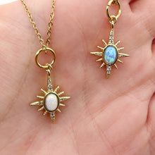 Load and play video in Gallery viewer, North star necklace with opal
