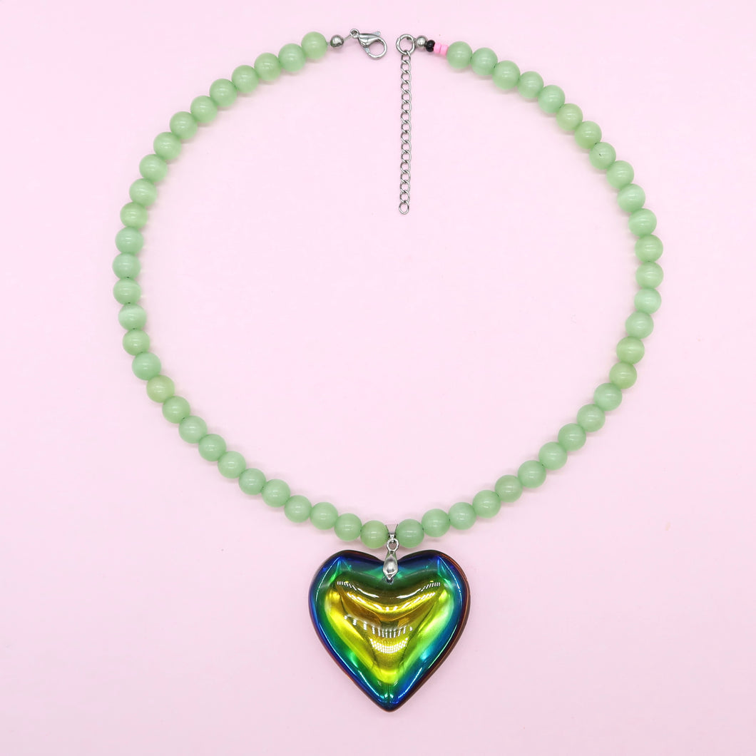Carla necklace, green