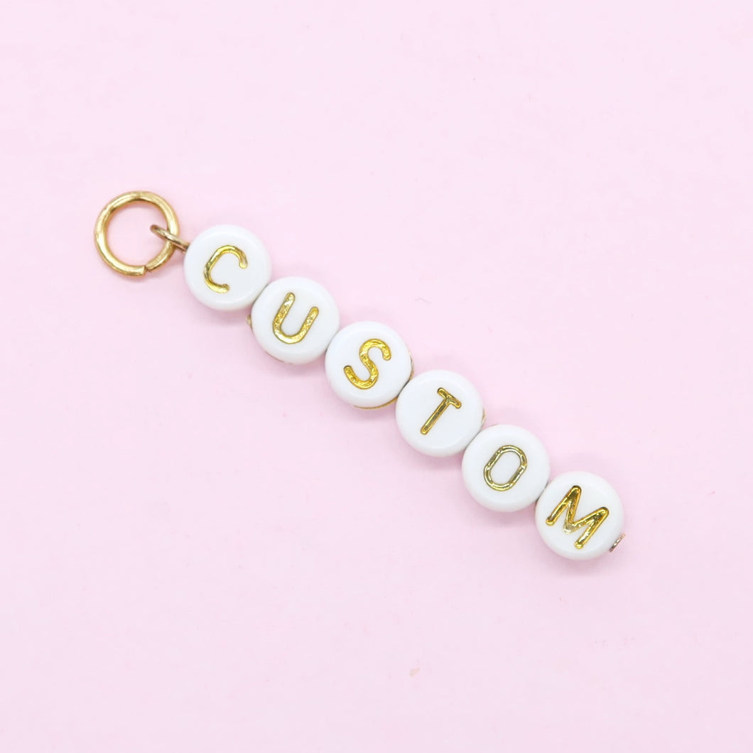 Custom word charm/pendant