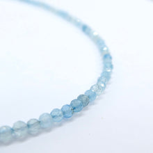 Load image into Gallery viewer, The_Fables aquamarine necklace with gummy bear
