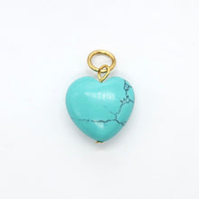 Load image into Gallery viewer, Gemstone heart charm/pendant (different option)
