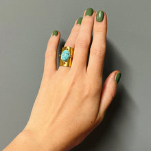 Load image into Gallery viewer, Madison ring with turquoise
