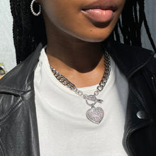 Load image into Gallery viewer, Bia necklace with heart pendant
