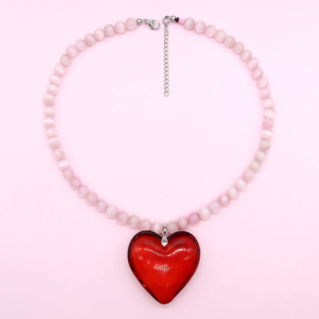 Carla necklace, pink