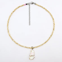 Load image into Gallery viewer, The_Fables sea shell necklace with baroque pearl
