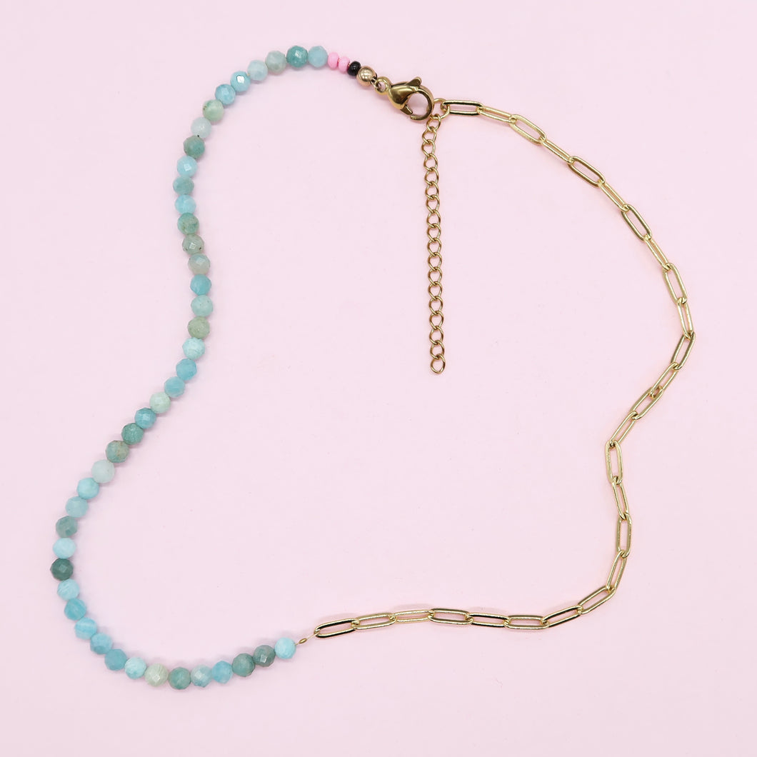 Fifty fifty amazonite necklace