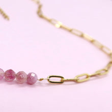 Load image into Gallery viewer, Fifty fifty tourmaline necklace
