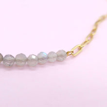 Load image into Gallery viewer, Fifty fifty labradorite necklace
