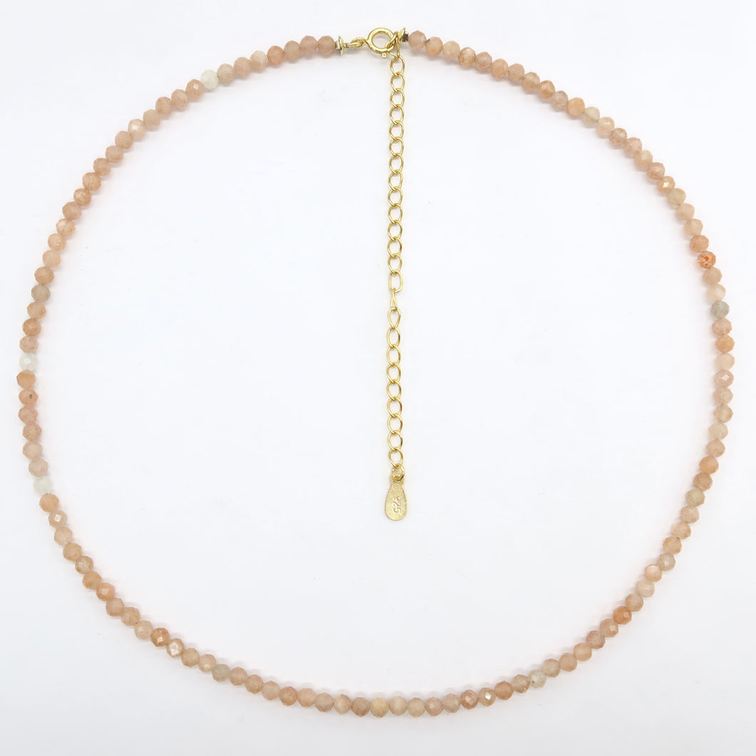 The_Fables peach moonstone necklace