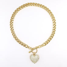 Load image into Gallery viewer, Bia necklace with heart pendant
