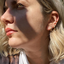 Load image into Gallery viewer, Ira double ear cuff with zirconium
